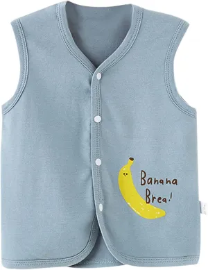 Baby Warm Jacket Cotton Vest, Unisex Infant Toddler Padded Waistcoat Unisex Infant Toddler Padded