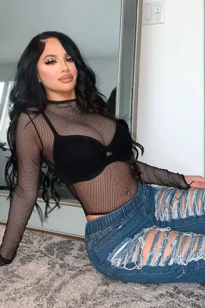 Bait Fishnet Bodysuit - Black