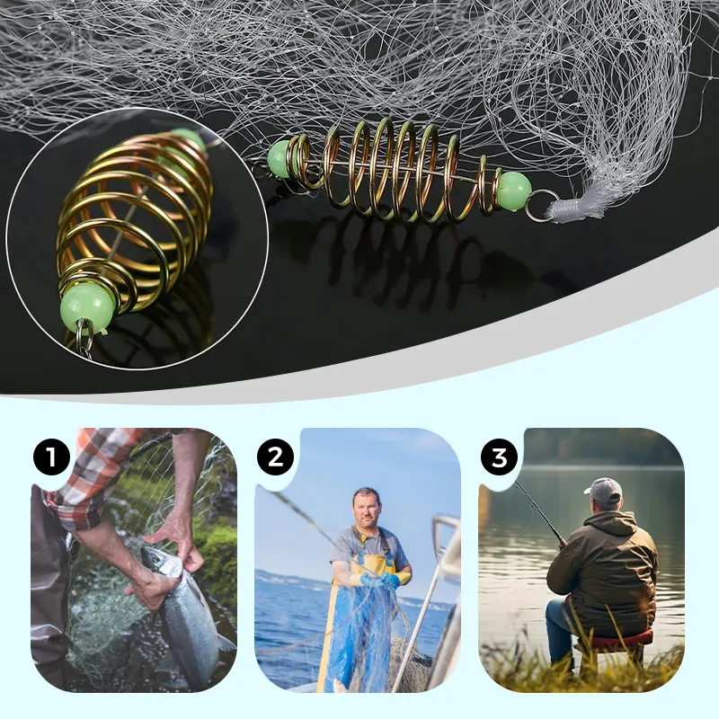 Buy 1 Get 1 FreeFishing Gill Net with Spring Bait Trap