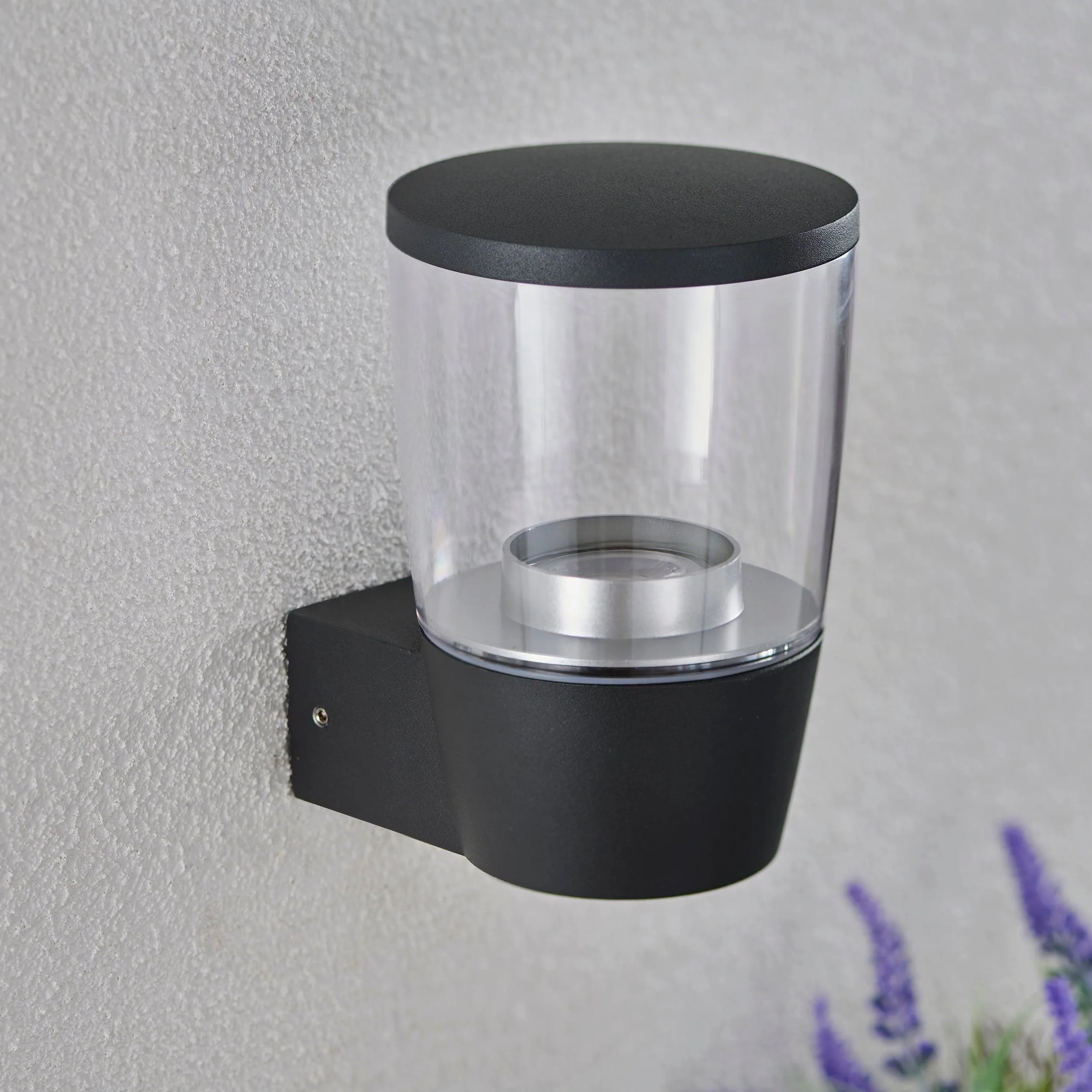 Canillo Grey Outdoor Wall Light IP44 4.6W