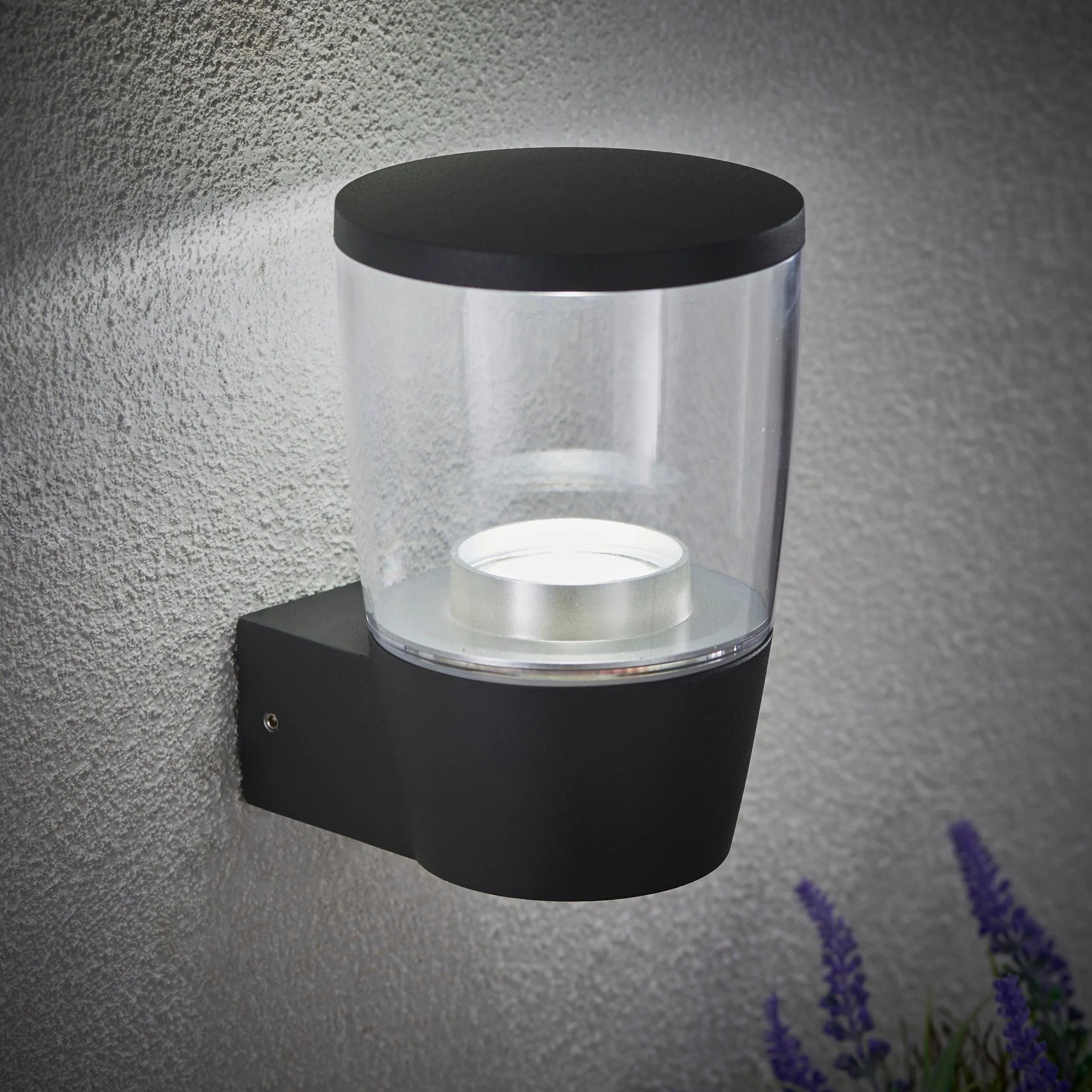 Canillo Grey Outdoor Wall Light IP44 4.6W
