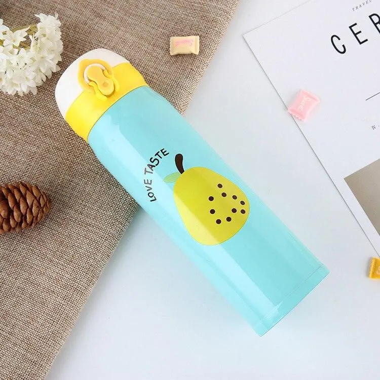 Fruits Print Vacuum Bottle Stainless Steel Thermos for Children