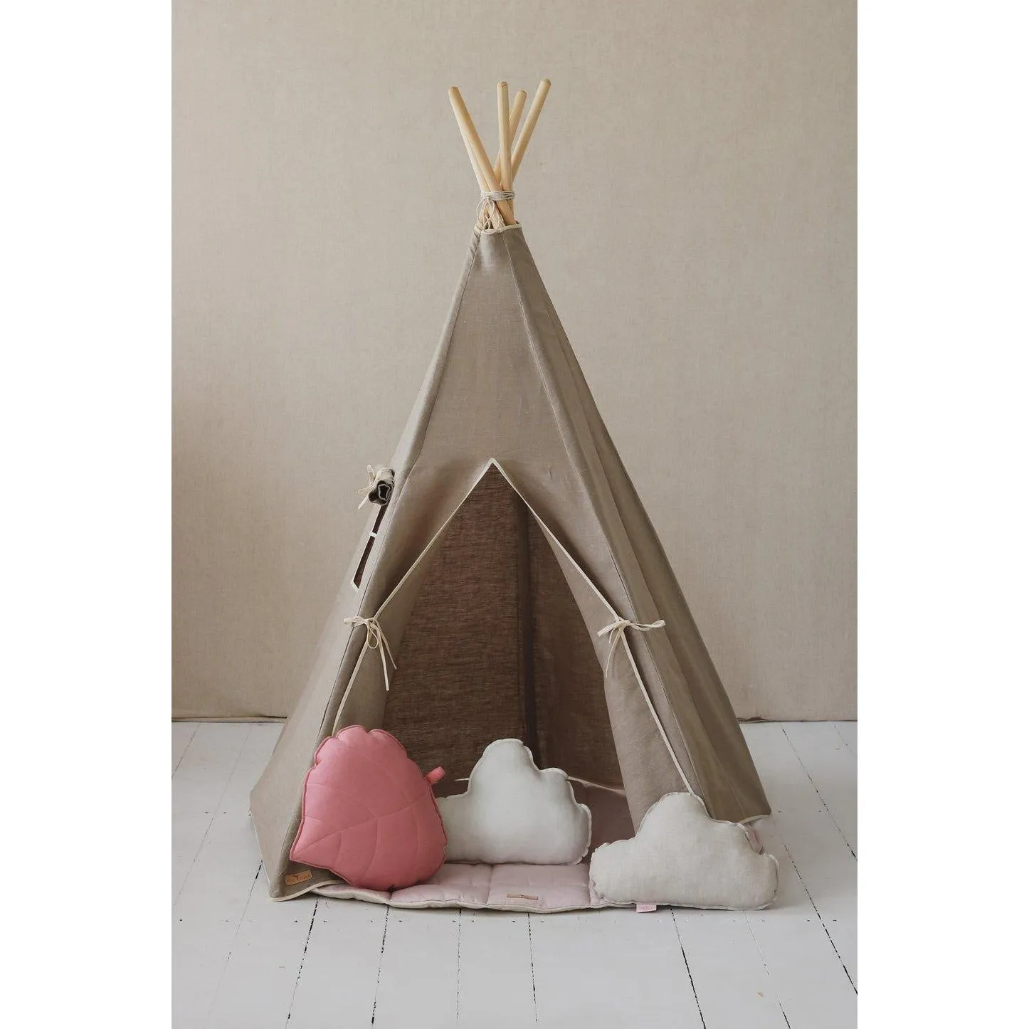 Natural Linen Teepee Tent