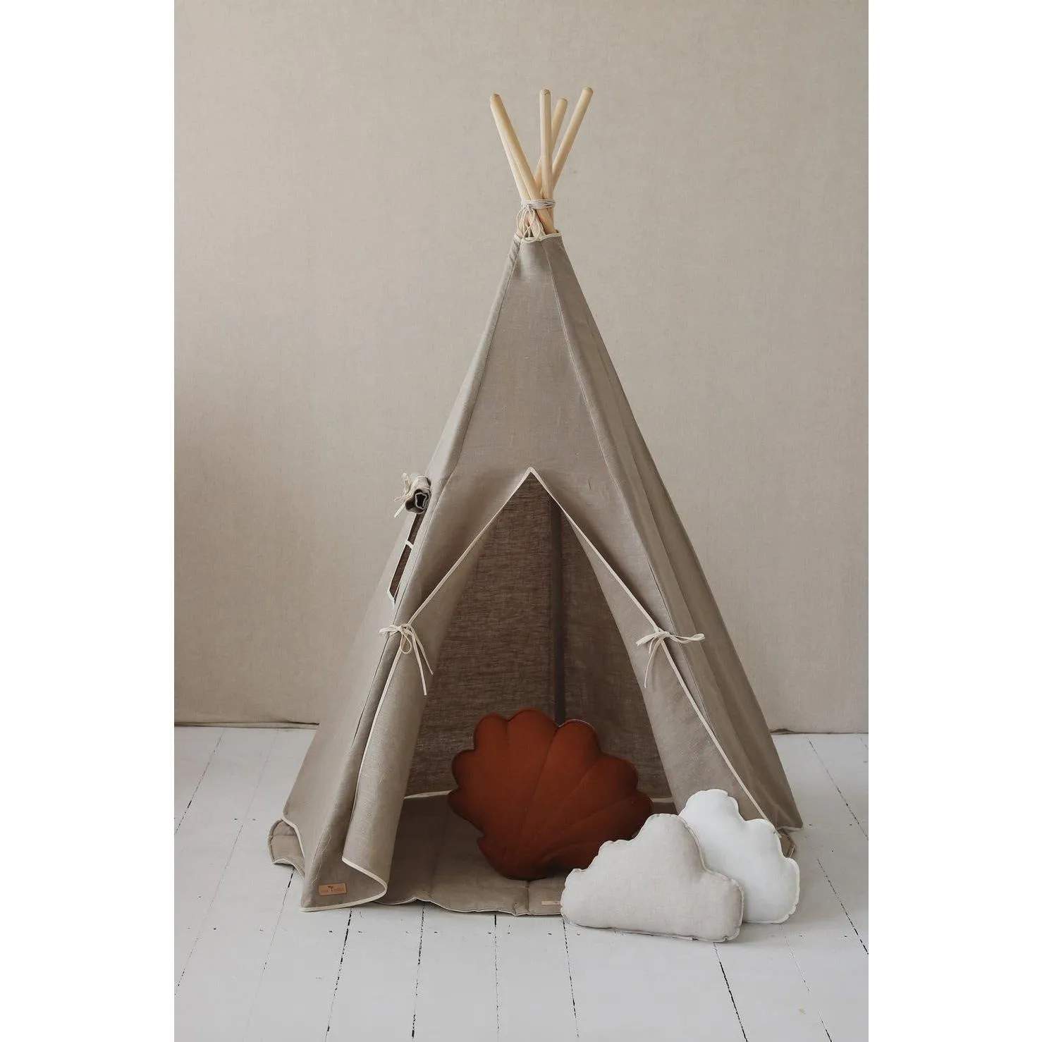 Natural Linen Teepee Tent