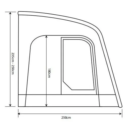 Outdoor Revolution Sportlite Air 400 Inflatable Caravan Awning