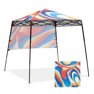 SHADE GRAPHiX Day Tripper 8x8 Pop Up Canopy Tent with Digital Printed Top, Swirl