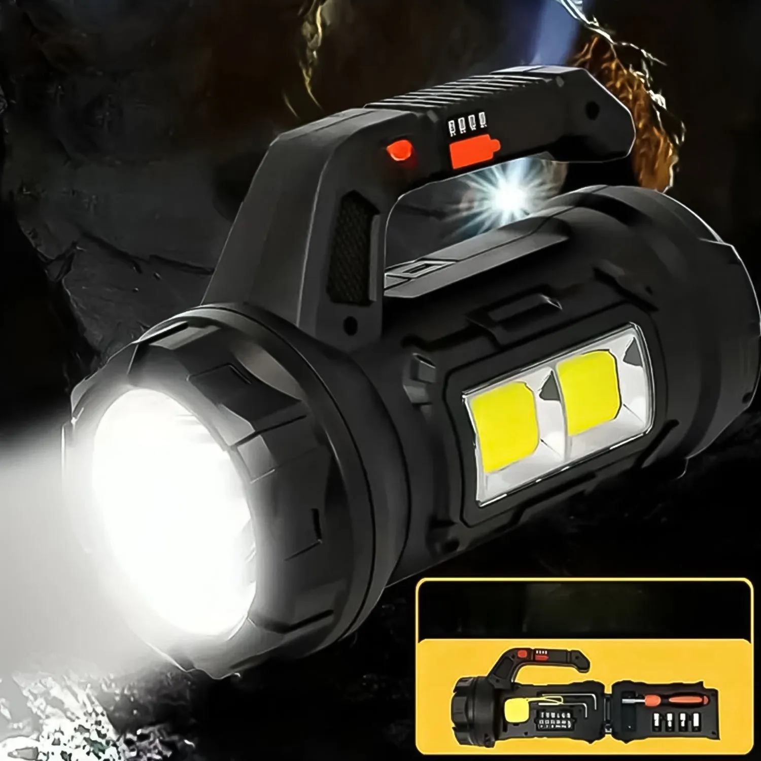 ToolBeam: SOS & LED Torch Light with Hidden Tool Box