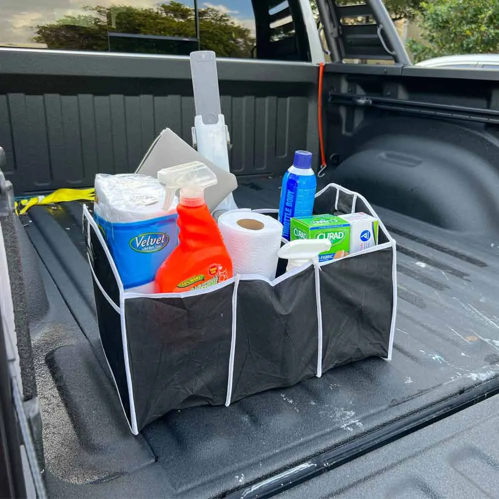 Trunk Organizer Collapsible Folding Caddy Car Truck Auto Storage Bin Bag New !