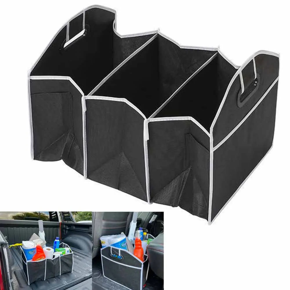 Trunk Organizer Collapsible Folding Caddy Car Truck Auto Storage Bin Bag New !